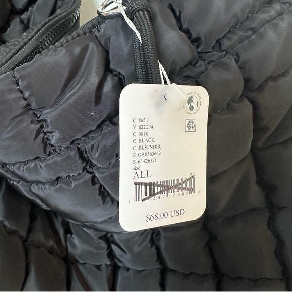 Free People FP Movement Quilted Carryall Black - Picture 8 of 9